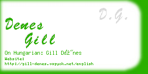 denes gill business card